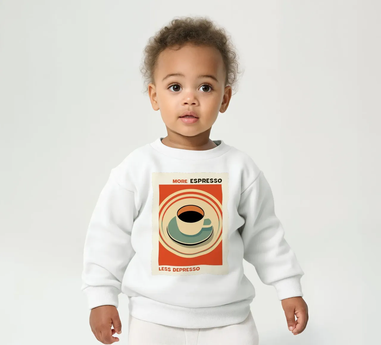 Mehr Espresso Baby Sweatshirt von Maria studio