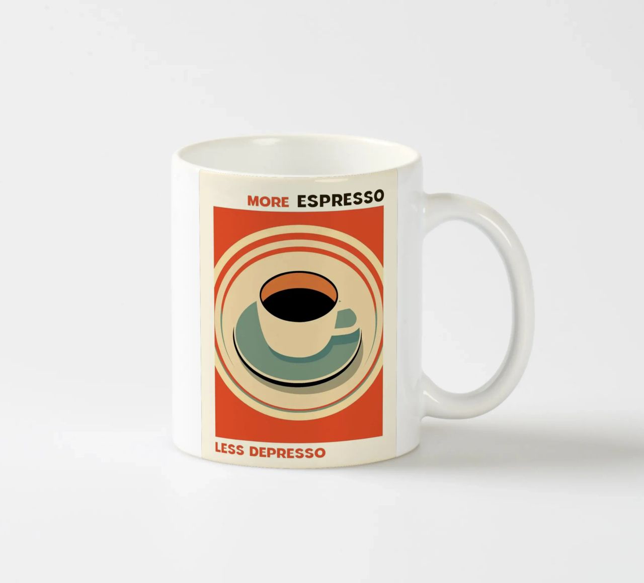 More Espresso tazza in ceramica da Maria studio