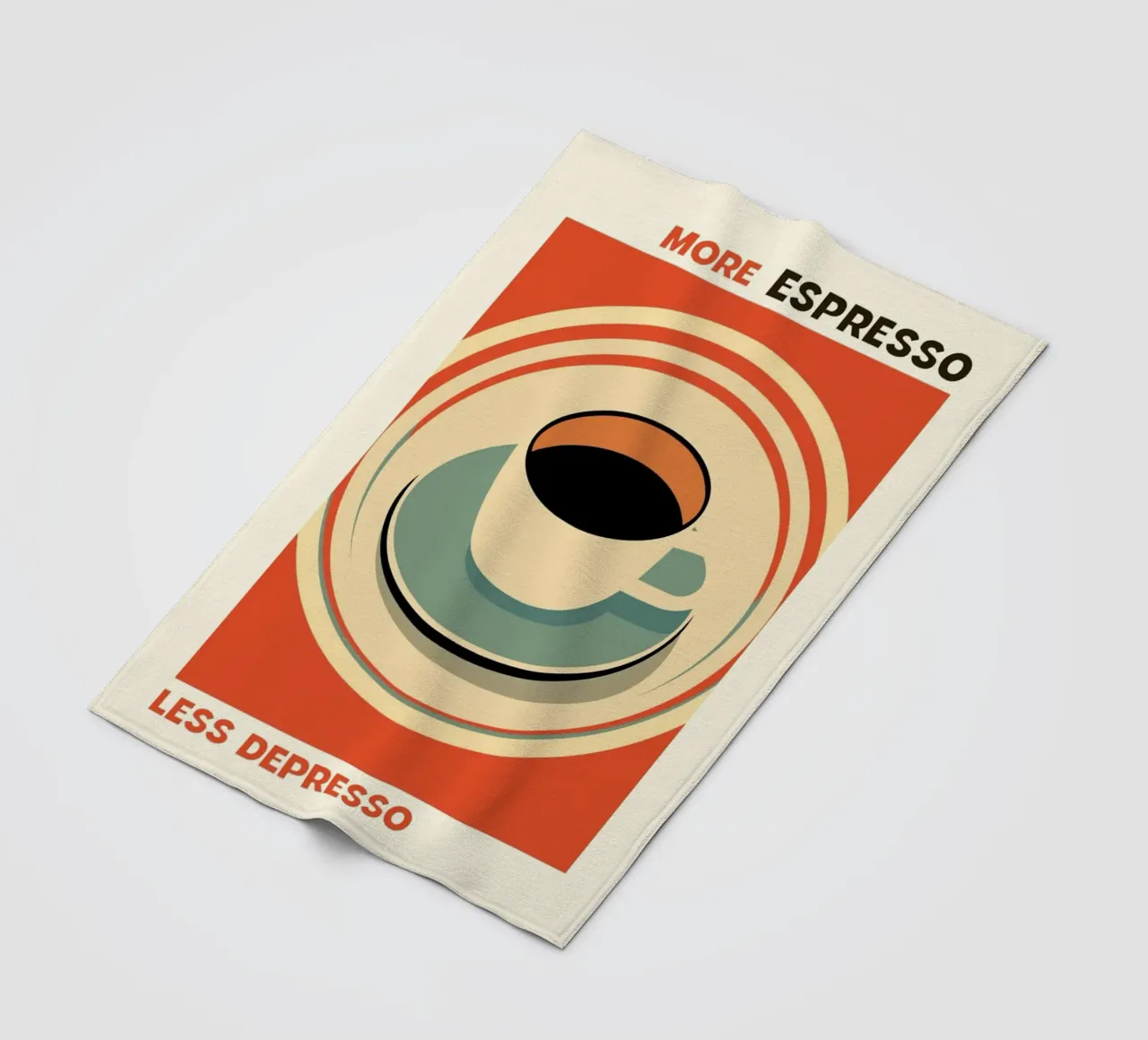 More Espresso coperta in pile da Maria studio