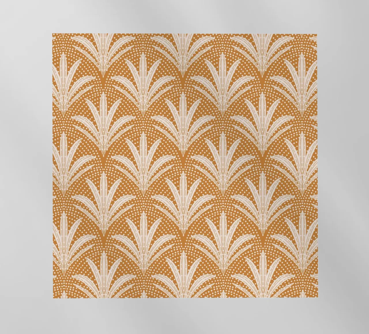 Palm Radiance - Boho Rustic Caramel Brown pellicola backlit da susanacosta