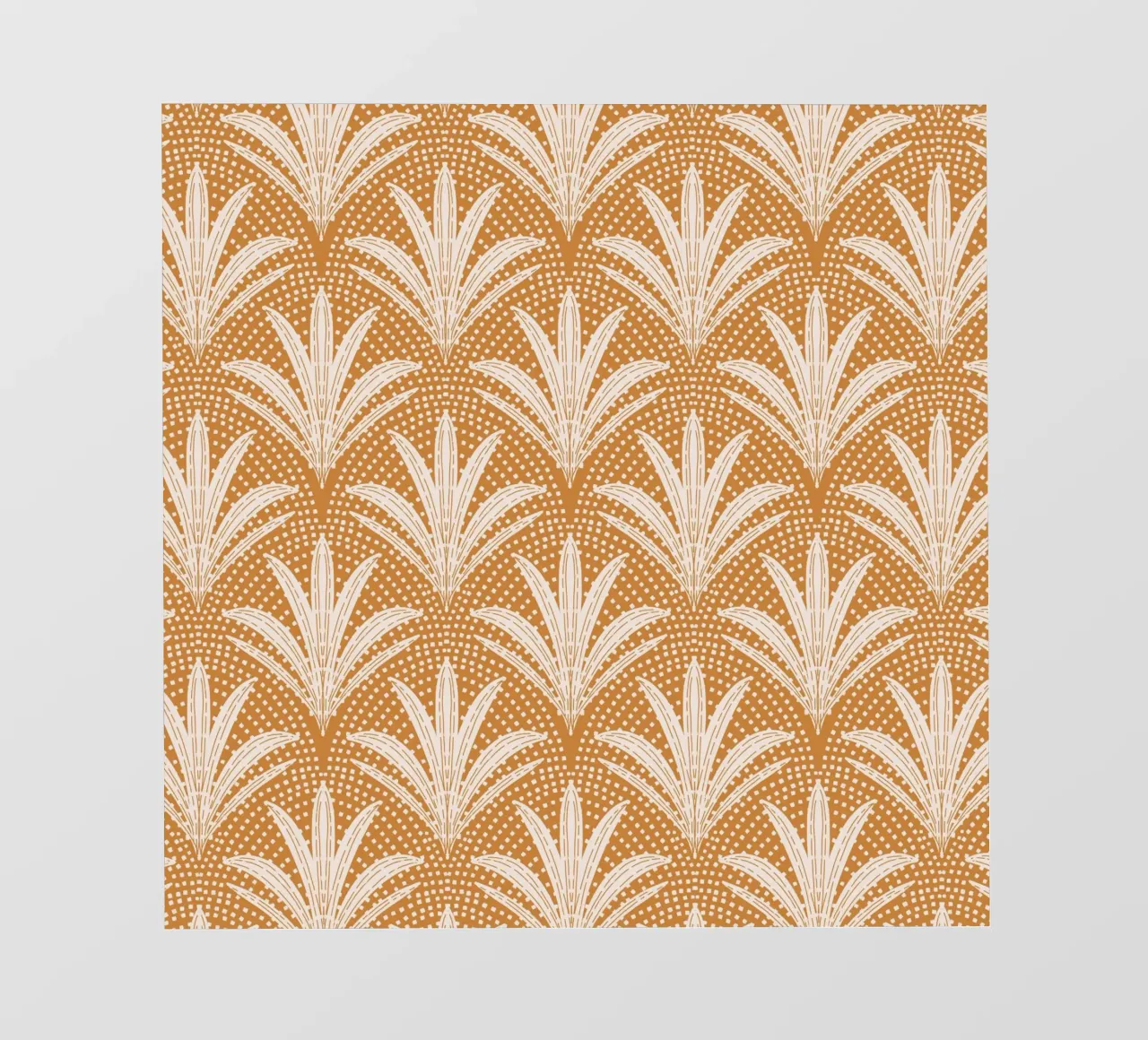 Palm Radiance - Boho Rustic Caramel Brown pellicola backlit da susanacosta