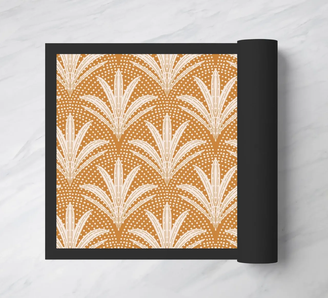 Palm Radiance - Boho Rustic Caramel Brown zerbino da susanacosta