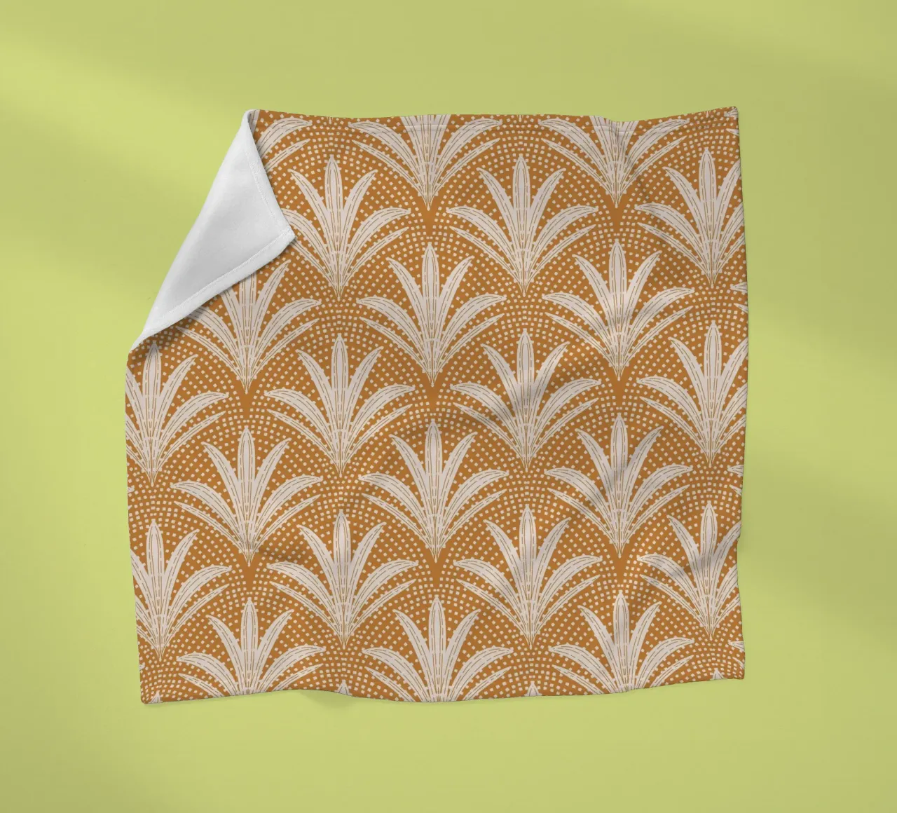 Palm Radiance - Boho Rustic Caramel Brown coperta in pile da susanacosta