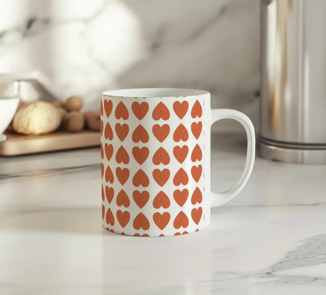Pattern Love No 10 tazza in ceramica da treechild