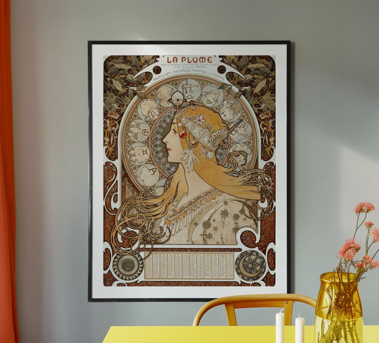 Alphonse Mucha - Zodiak (1896) Poster von Analic