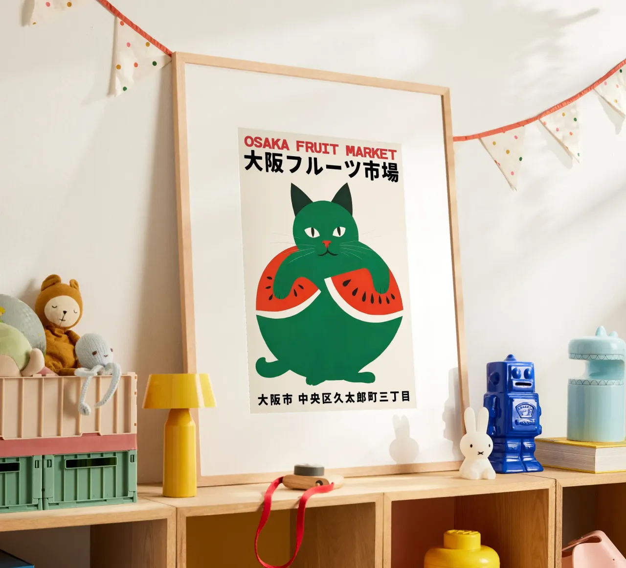 gatto anguria poster da John C Labut