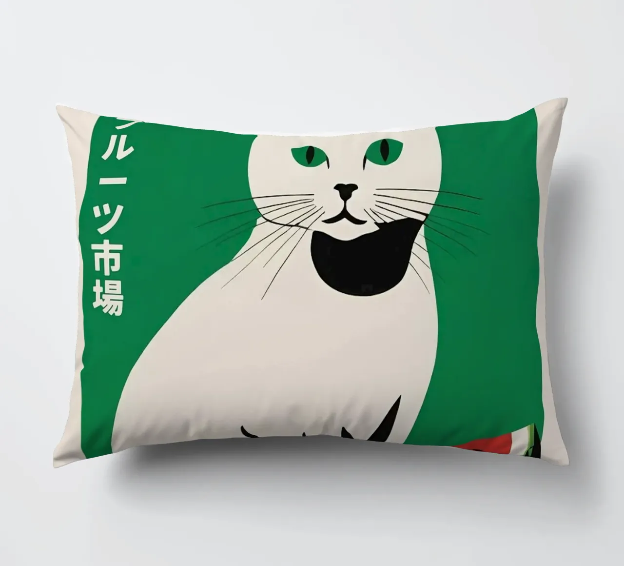 gatto anguria cuscino da John C Labut