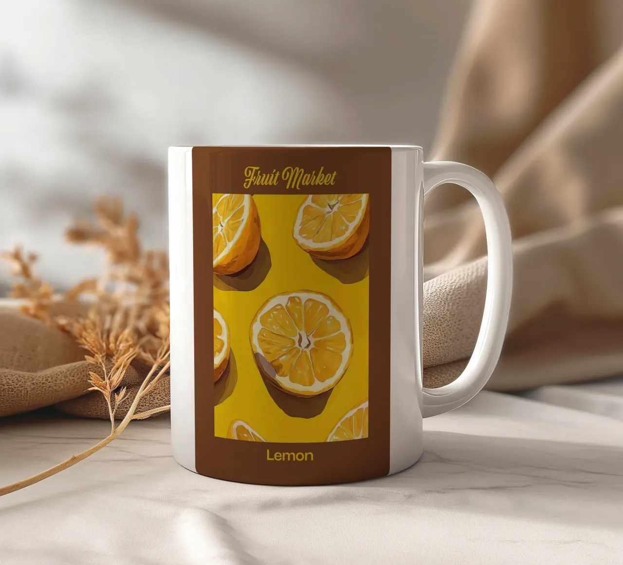 Mercato dei limoni tazza in ceramica da John C Labut