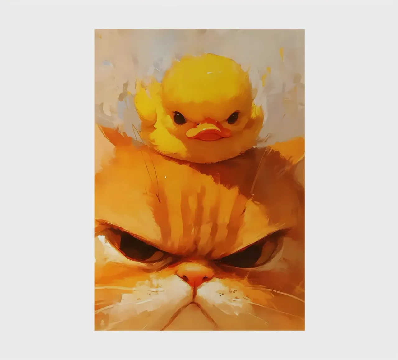 chat caneton animaux chat orange caneton jaune grands yeux carnet de notes de Ashish Kashyap