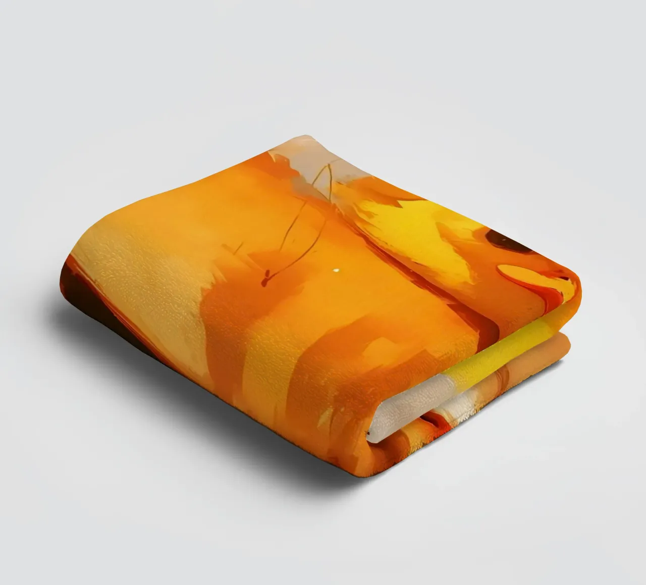 chat caneton animaux chat orange caneton jaune grands yeux serviette de bain de Ashish Kashyap