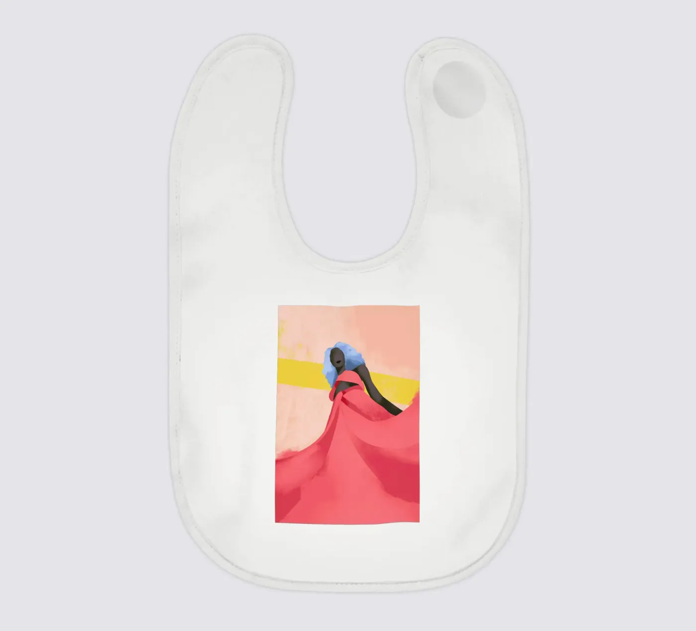 Fuchsia baby bib by Pure