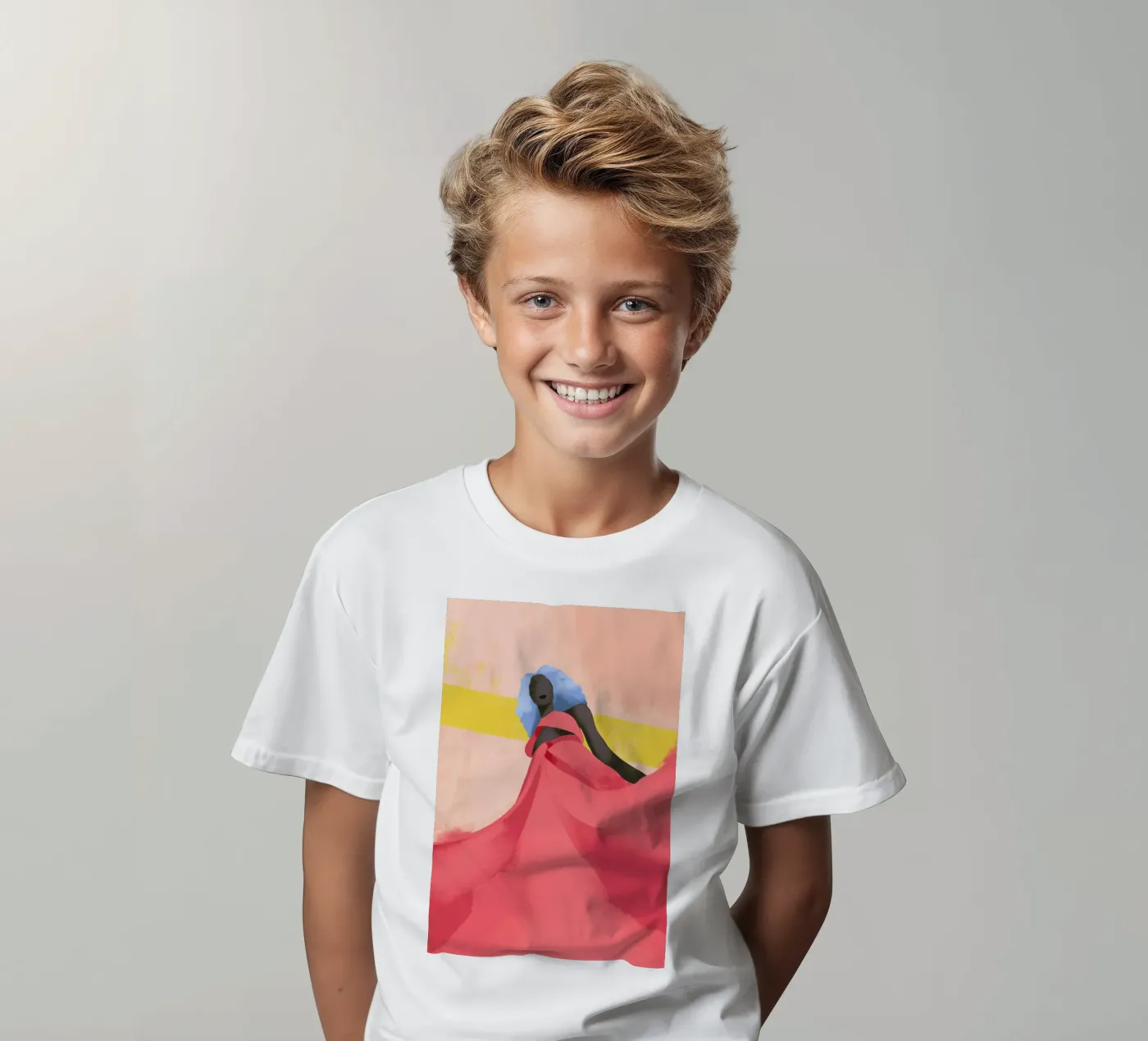 Fuchsia kinder t-shirt van Pure