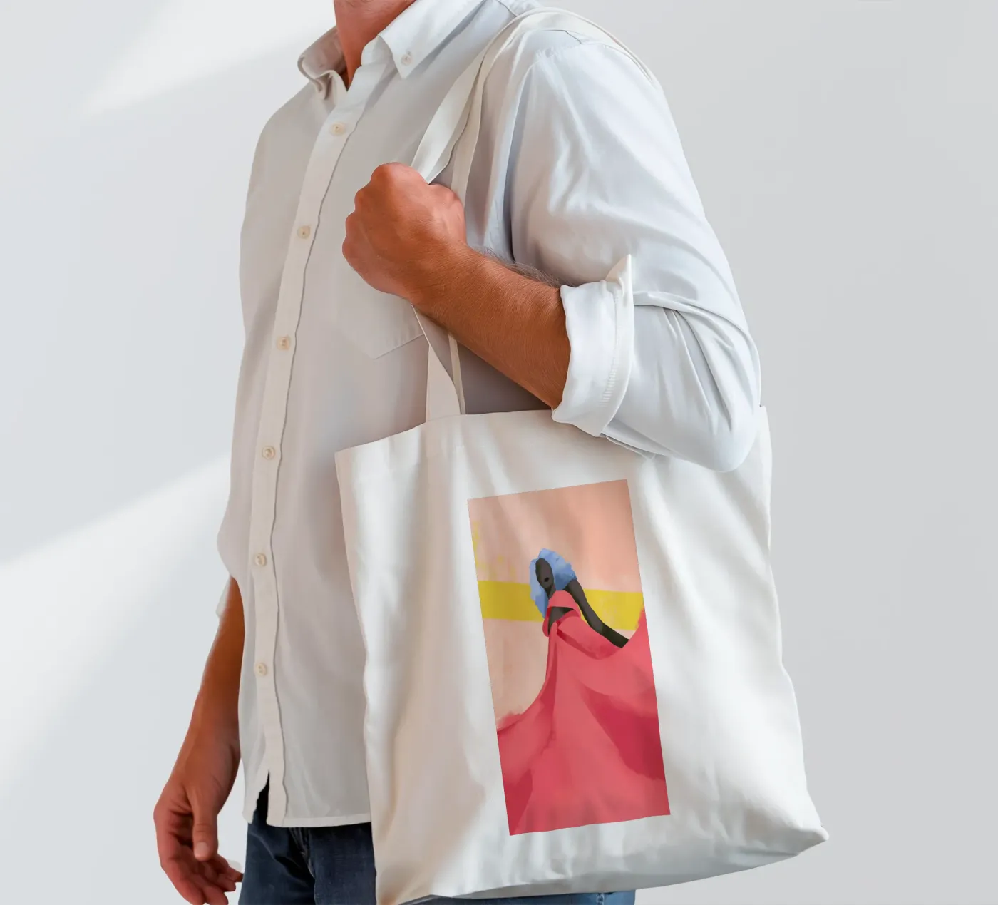 Fuchsia tote bag by Pure