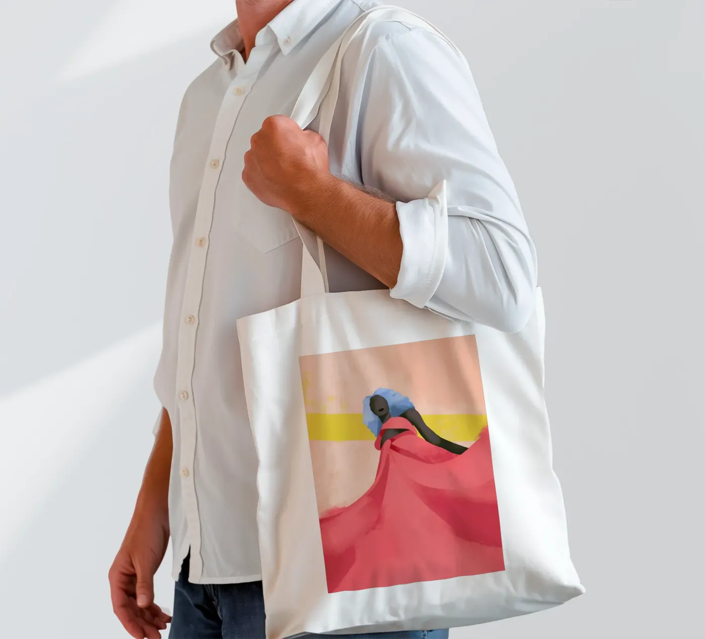 Fuchsia tote bag by Pure