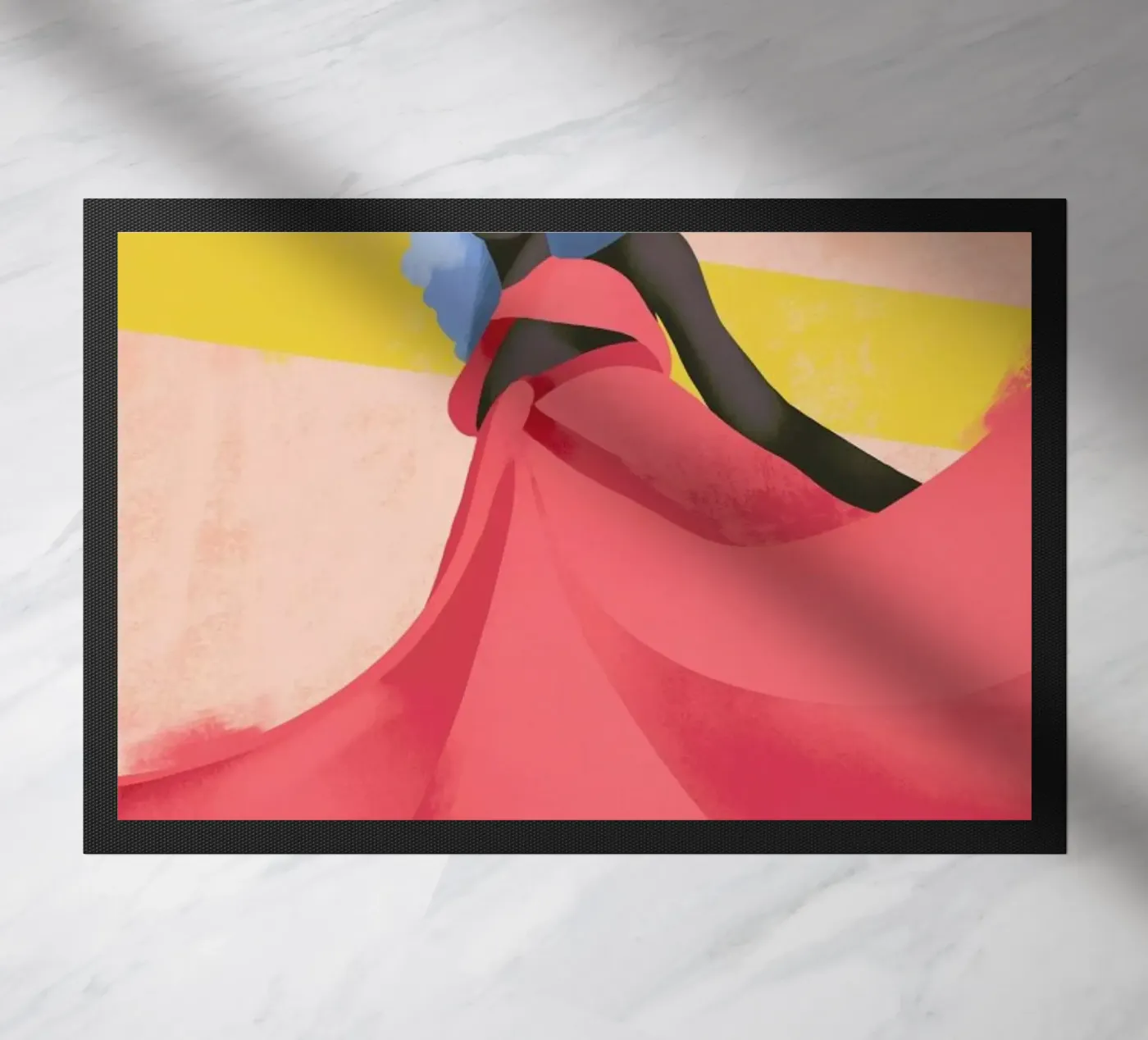 Fuchsia deurmat van Pure