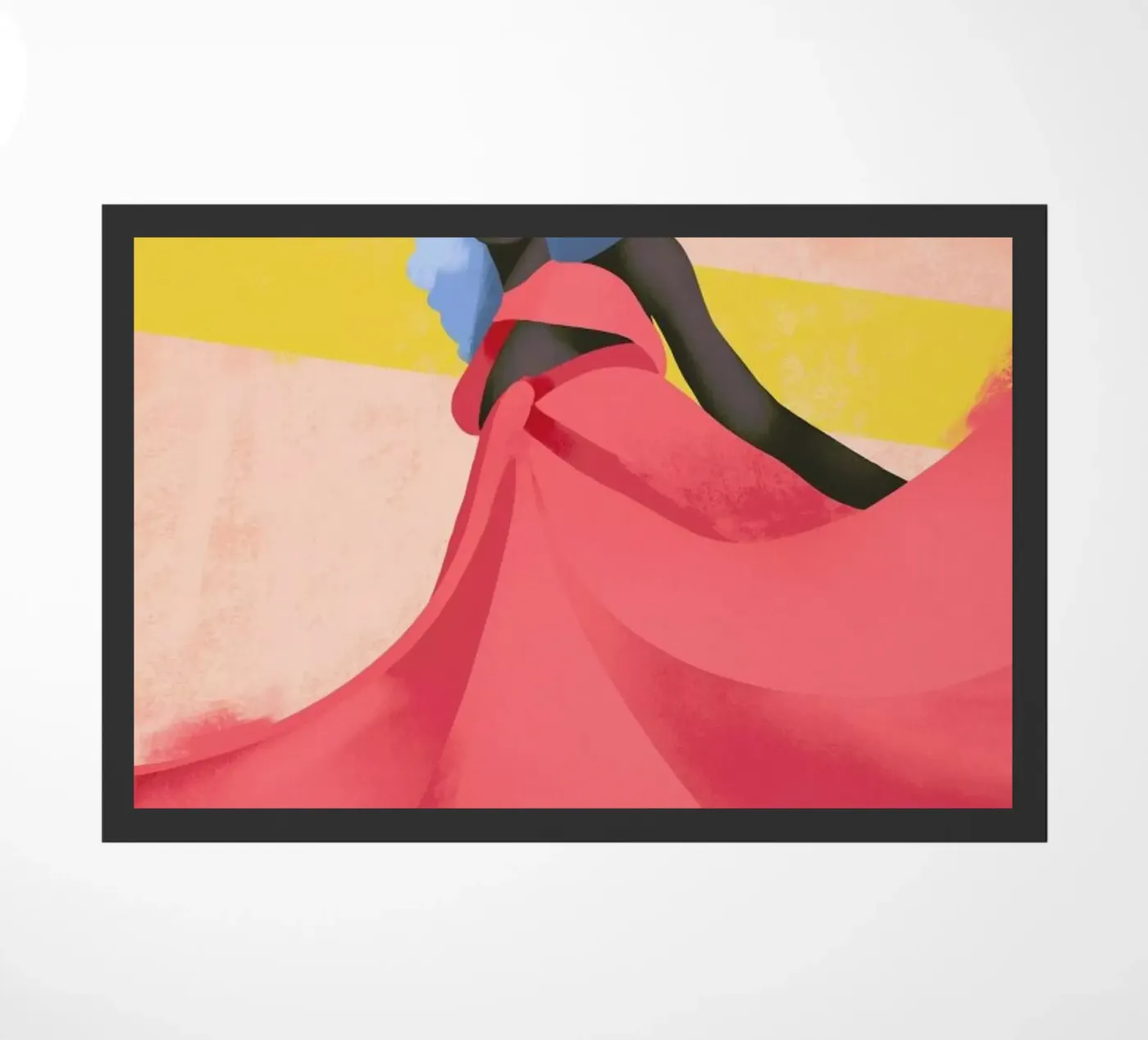 Fuchsia deurmat van Pure