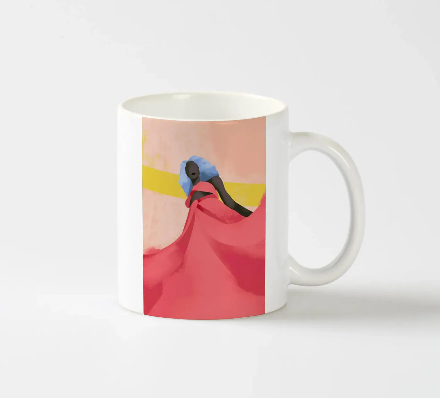 Fuchsia ceramic mug by Pure
