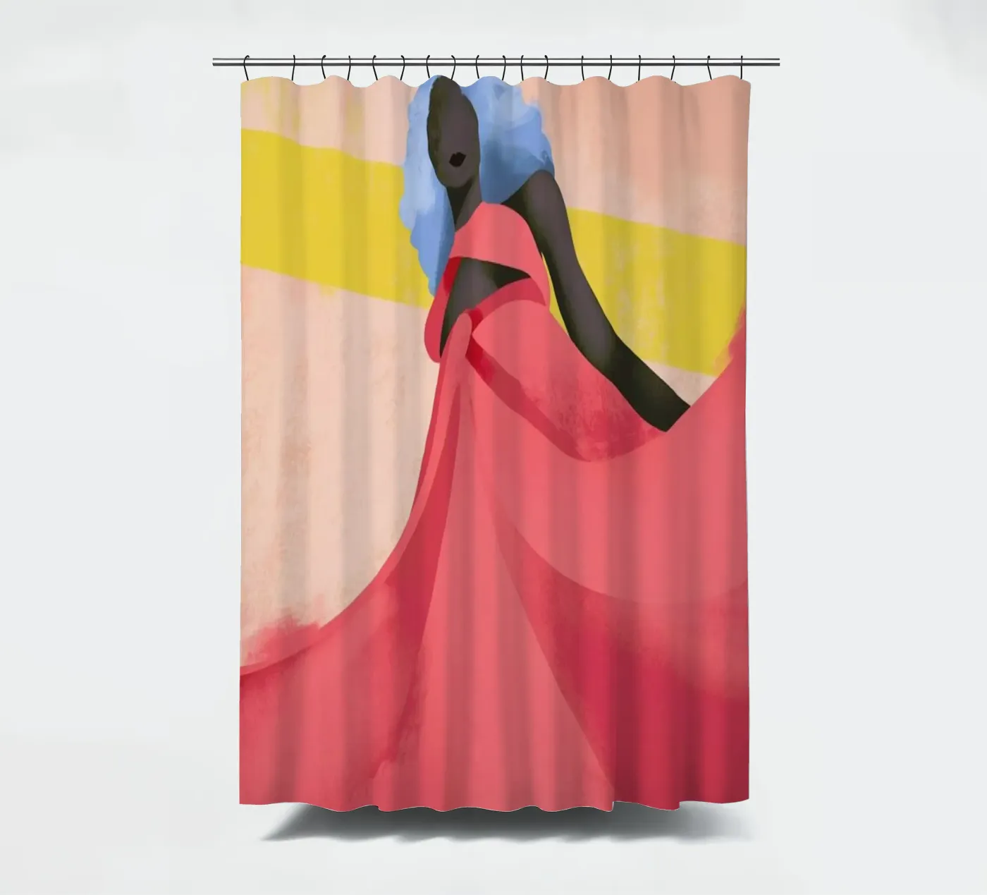 Fuchsia douchegordijn van Pure