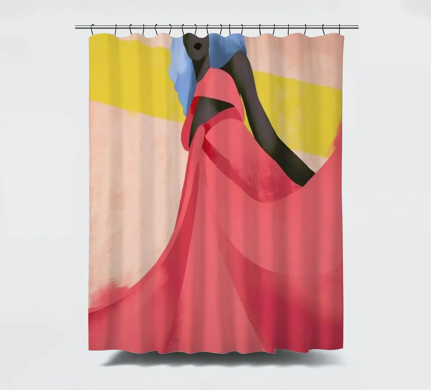 Fuchsia douchegordijn van Pure