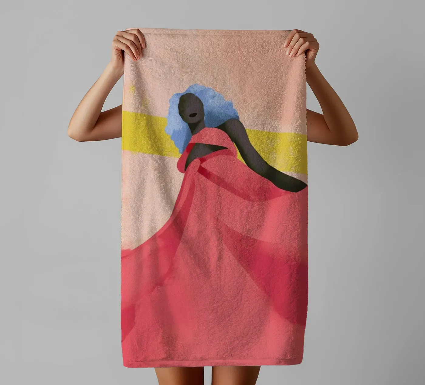 Fuchsia badhanddoek van Pure