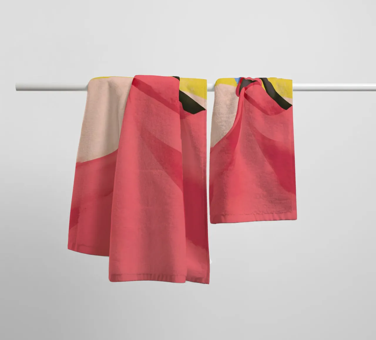 Fuchsia badhanddoek van Pure