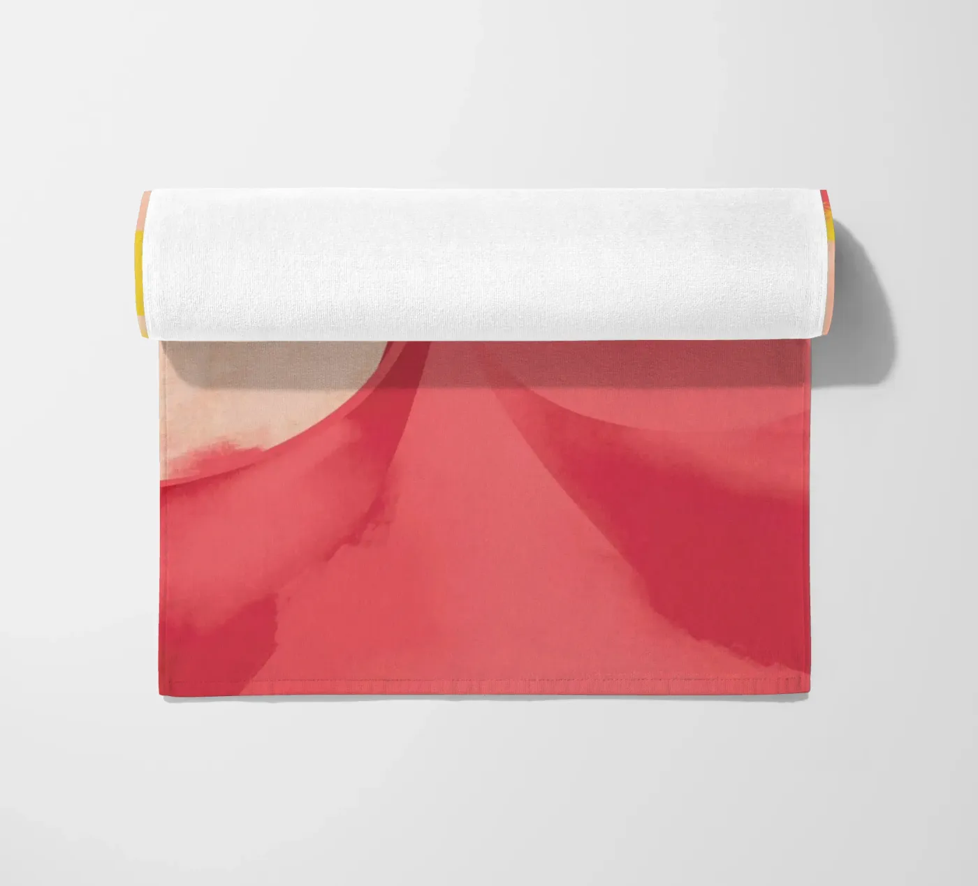 Fuchsia strandhanddoek van Pure