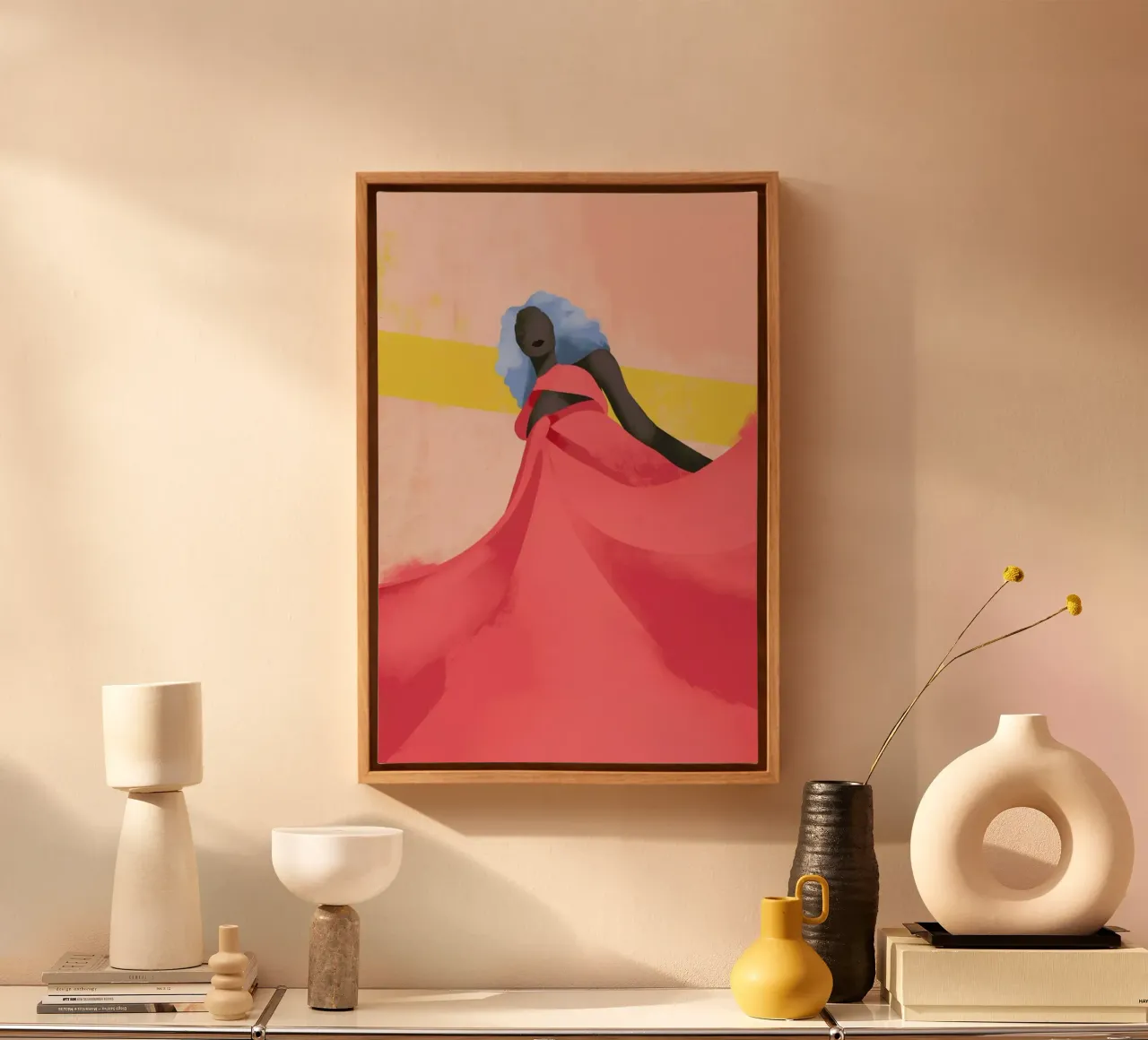 Fuchsia canvas by Pure