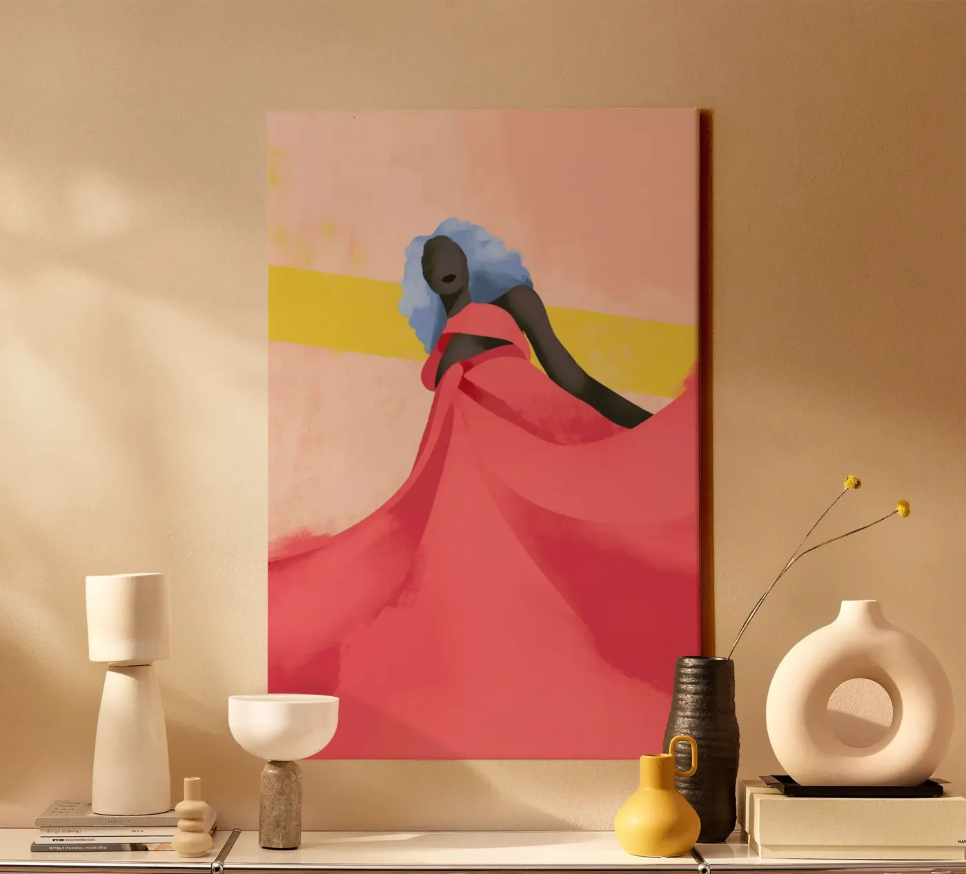 Fuchsia canvas by Pure