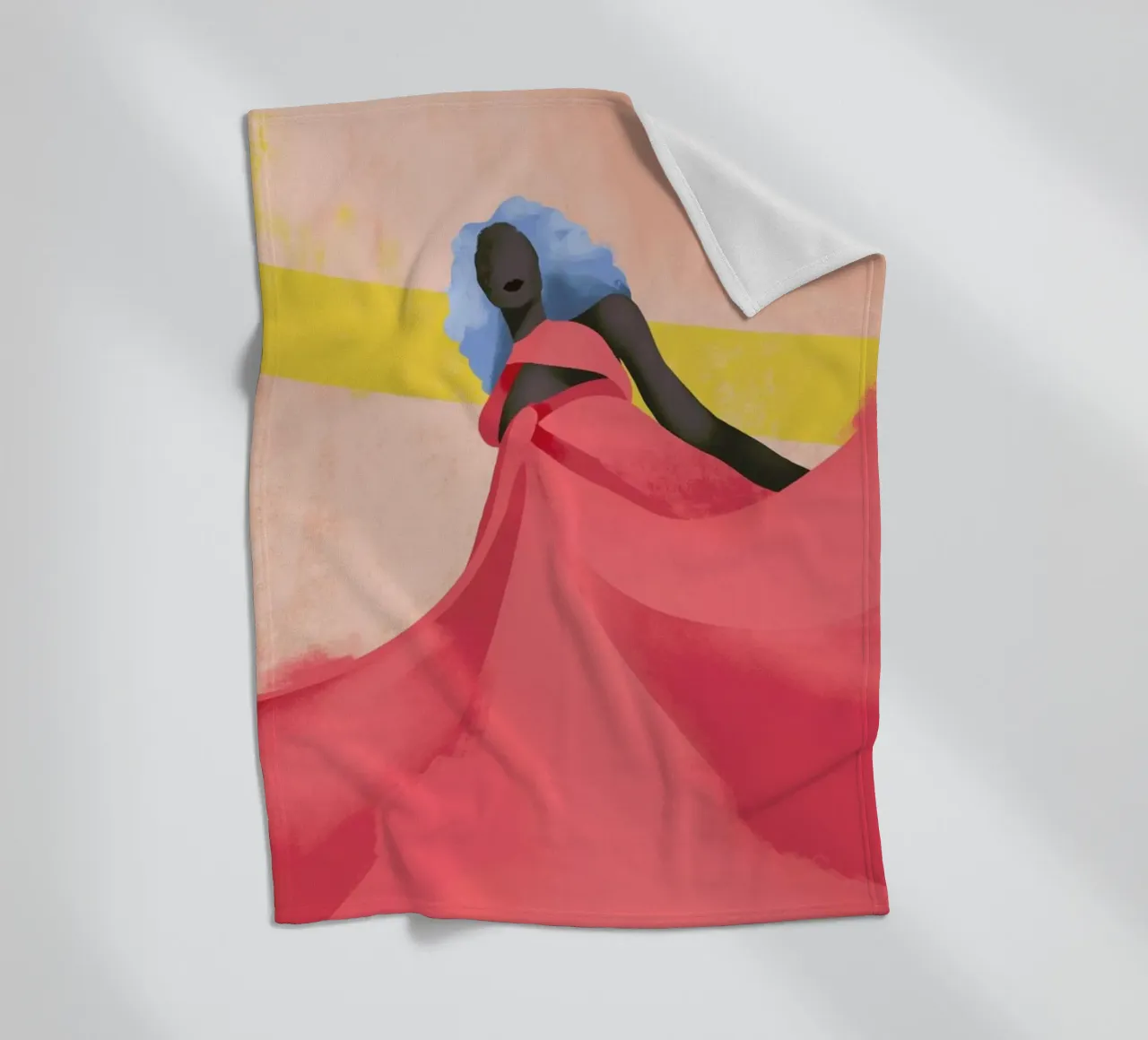 Fuchsia coperta in pile da Pure
