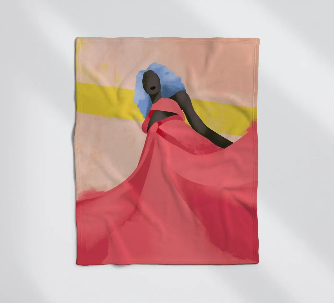 Fuchsia coperta in pile da Pure