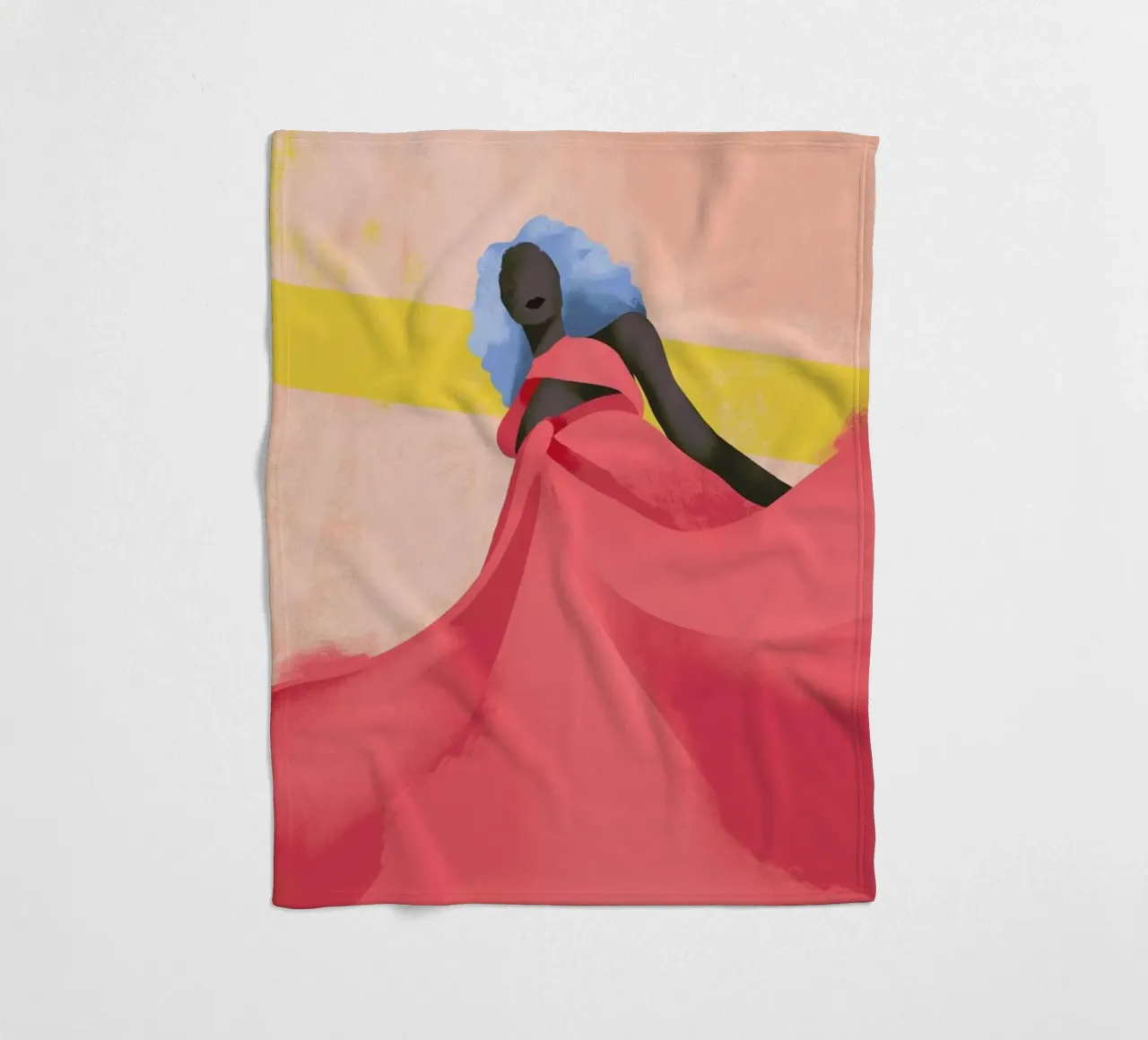 Fuchsia coperta in pile da Pure