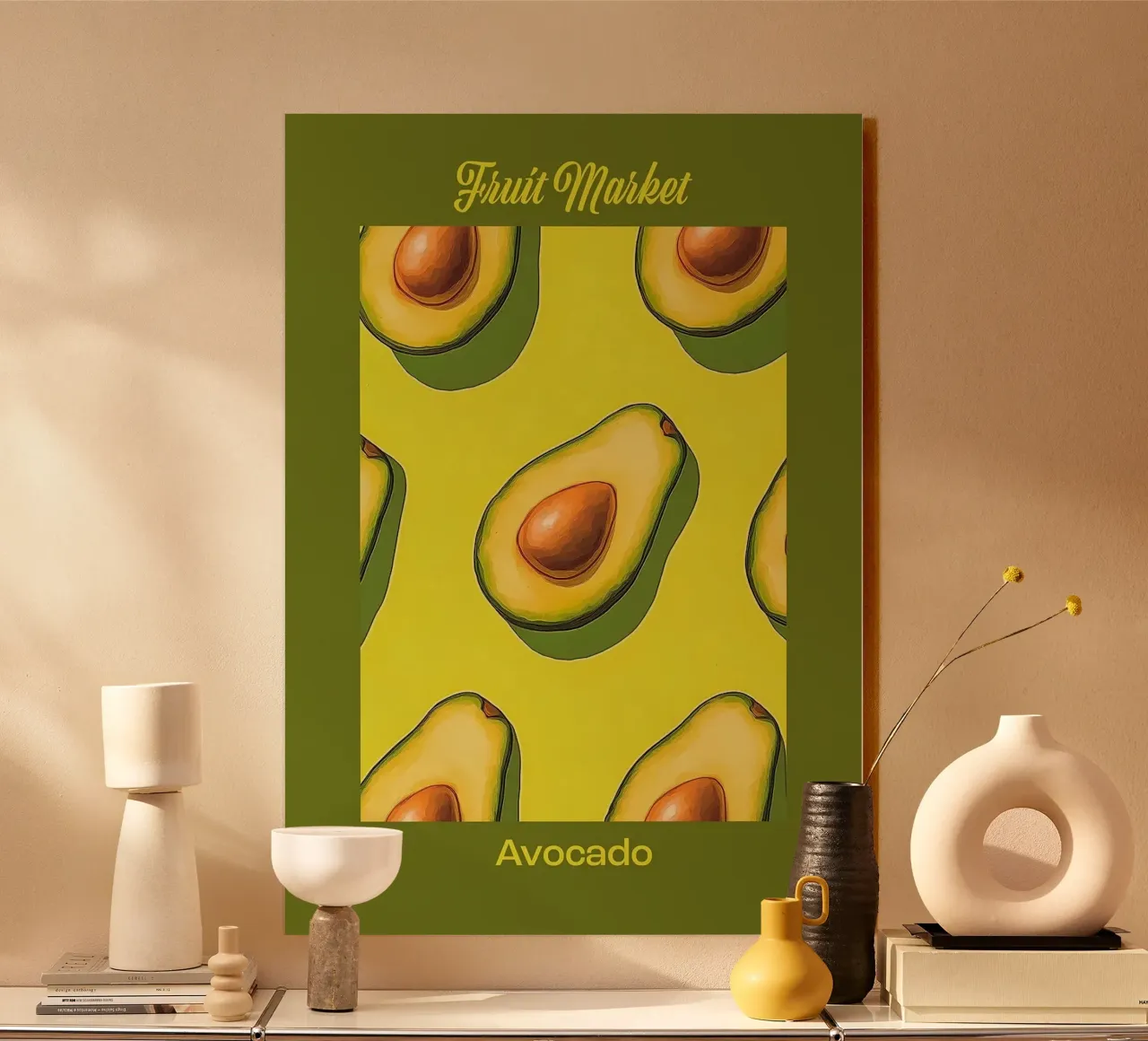 mercato della frutta avocado plexiglass da John C Labut