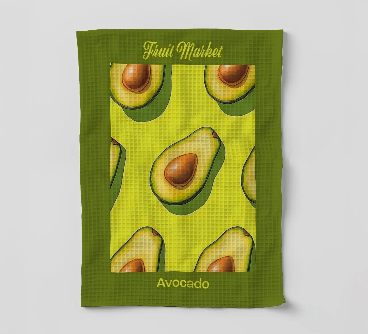 mercato della frutta avocado canovaccio da cucina da John C Labut