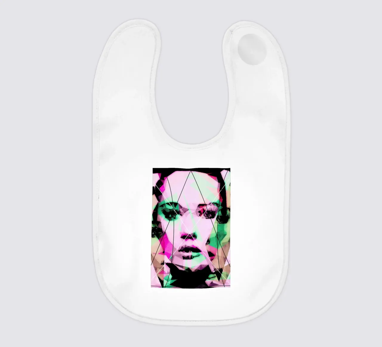 Neutral Line baby bib by Mayka ienova