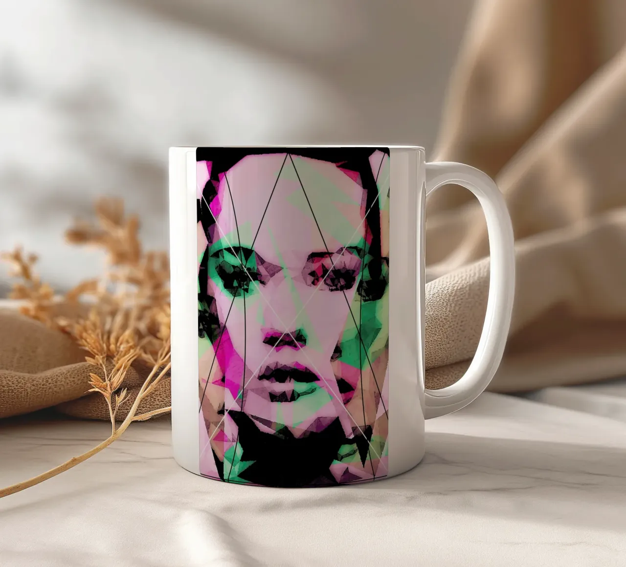 Neutral Line ceramic mug by Mayka ienova
