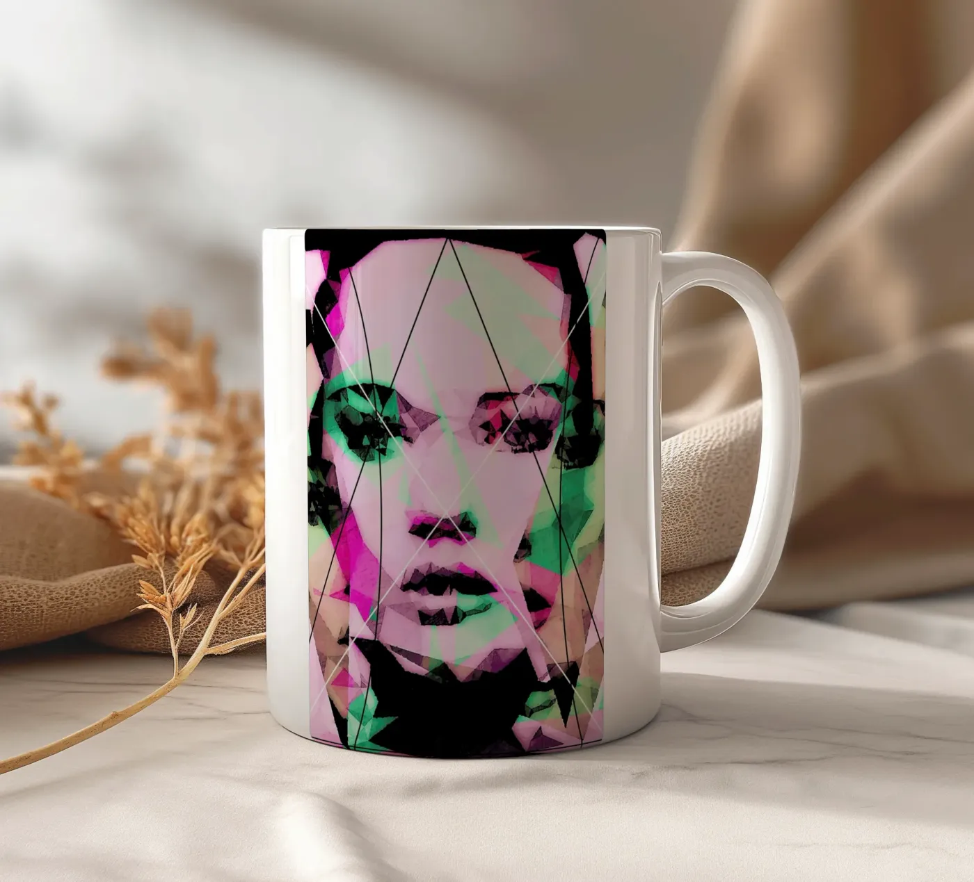 Neutral Line ceramic mug by Mayka ienova