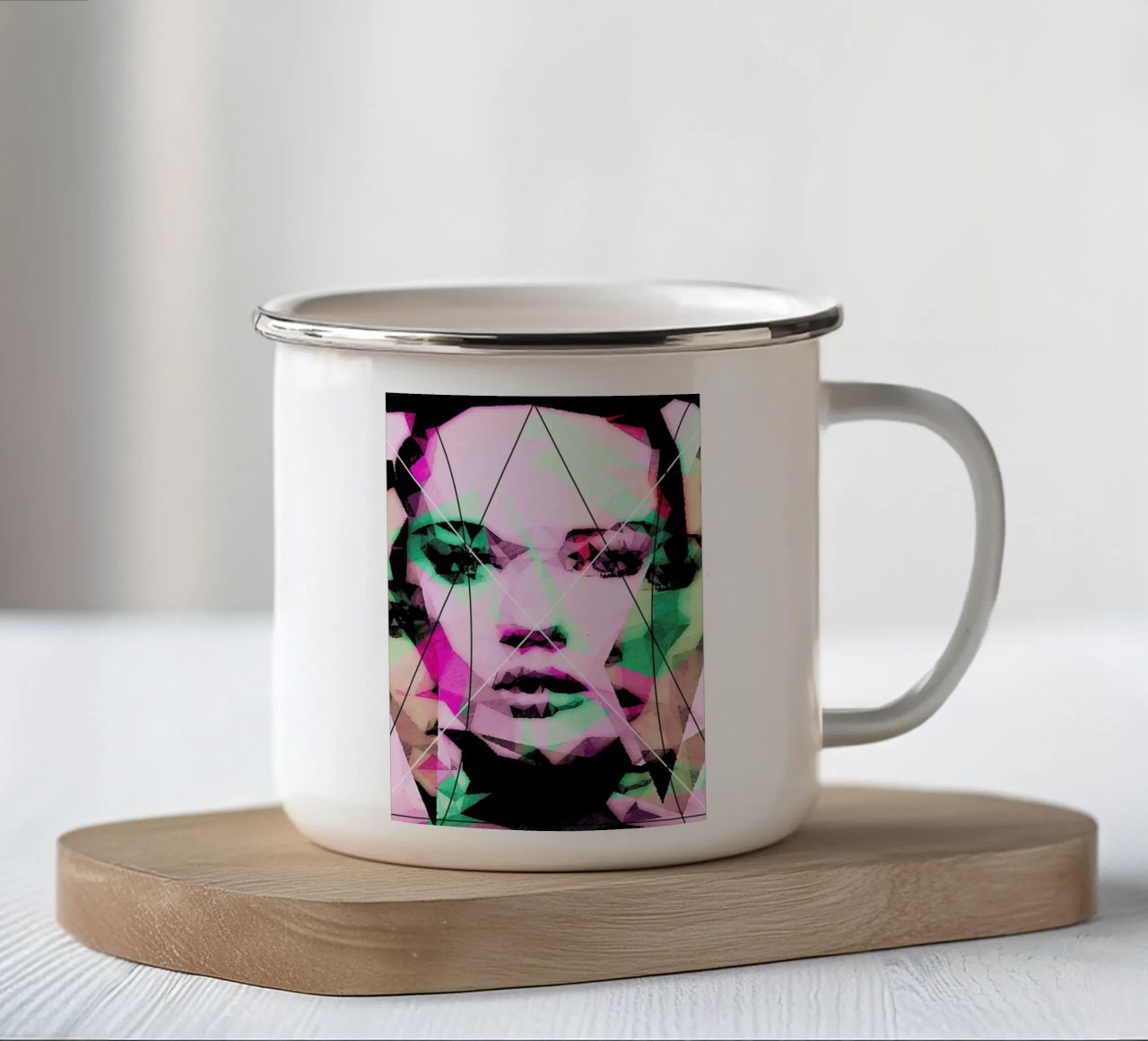 Neutral Line tazza in smalto da Mayka ienova