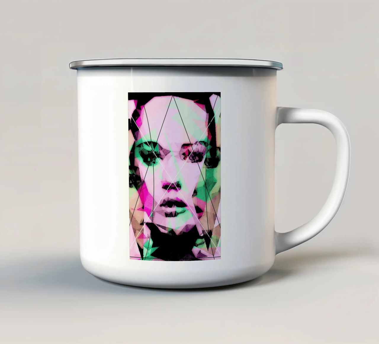 Neutral Line tazza in smalto da Mayka ienova