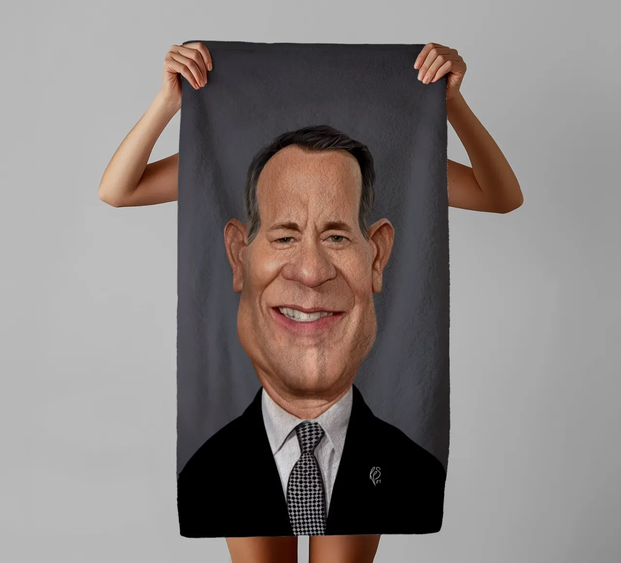 Tom Hanks asciugamano da bagno da Rob Art | Illustration