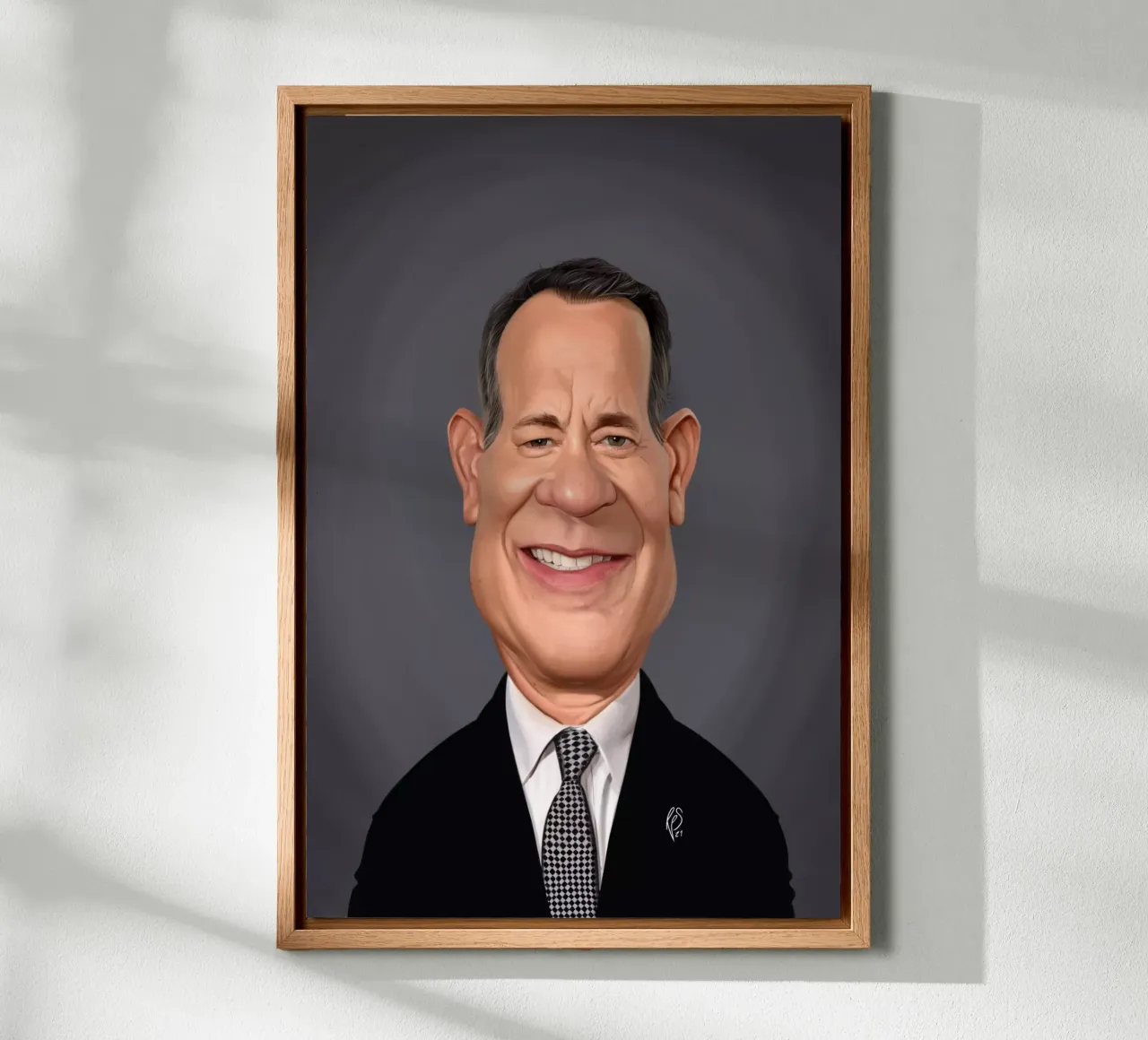 Tom Hanks alluminio dibond da Rob Art | Illustration