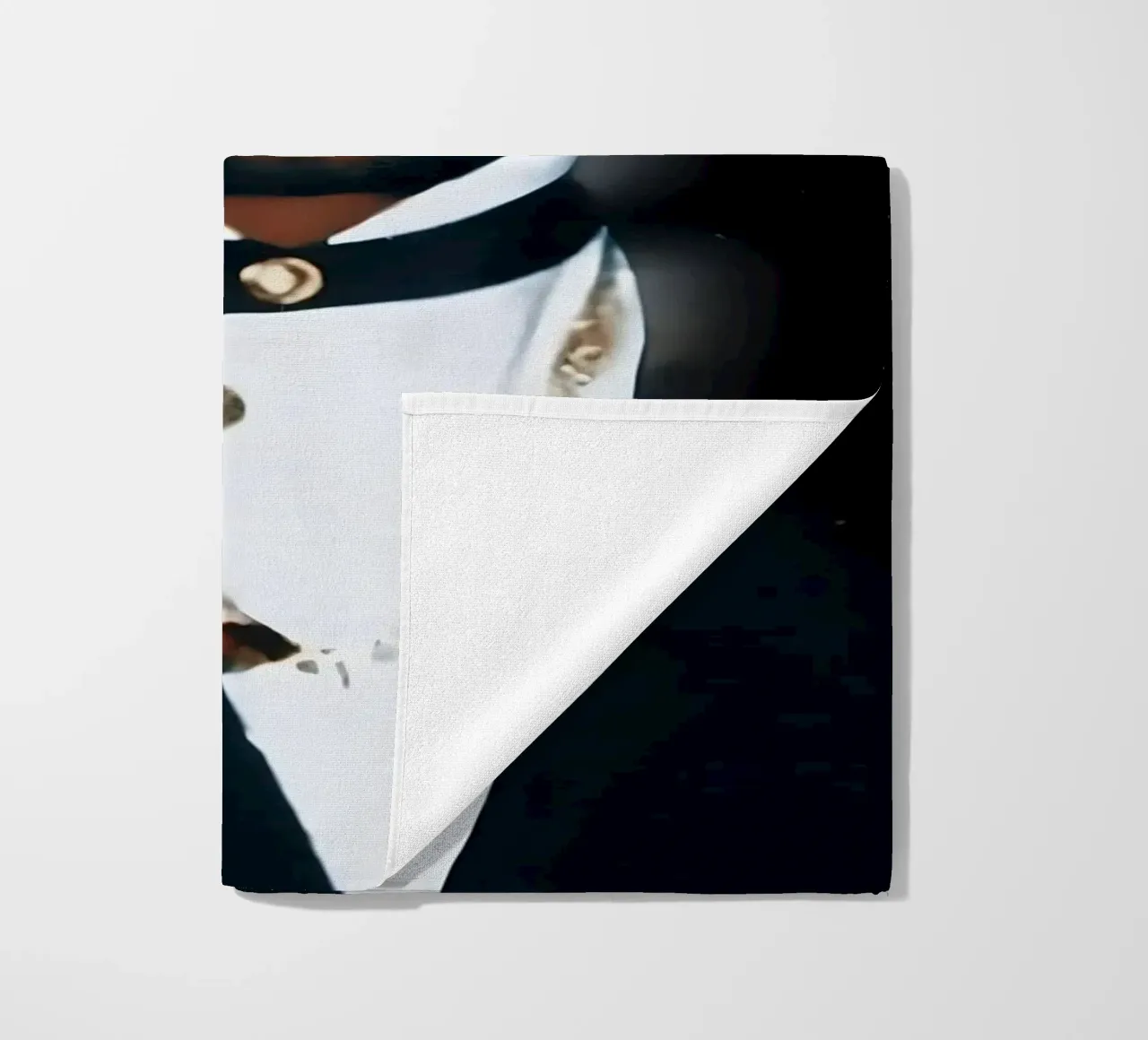 Tupac beach towel by Low poly art