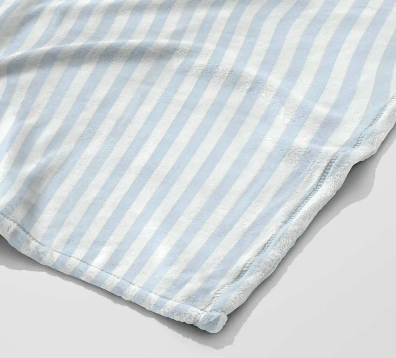 Vertical Light Blue Stripes no. 2 Fleecedecke von apoloprints