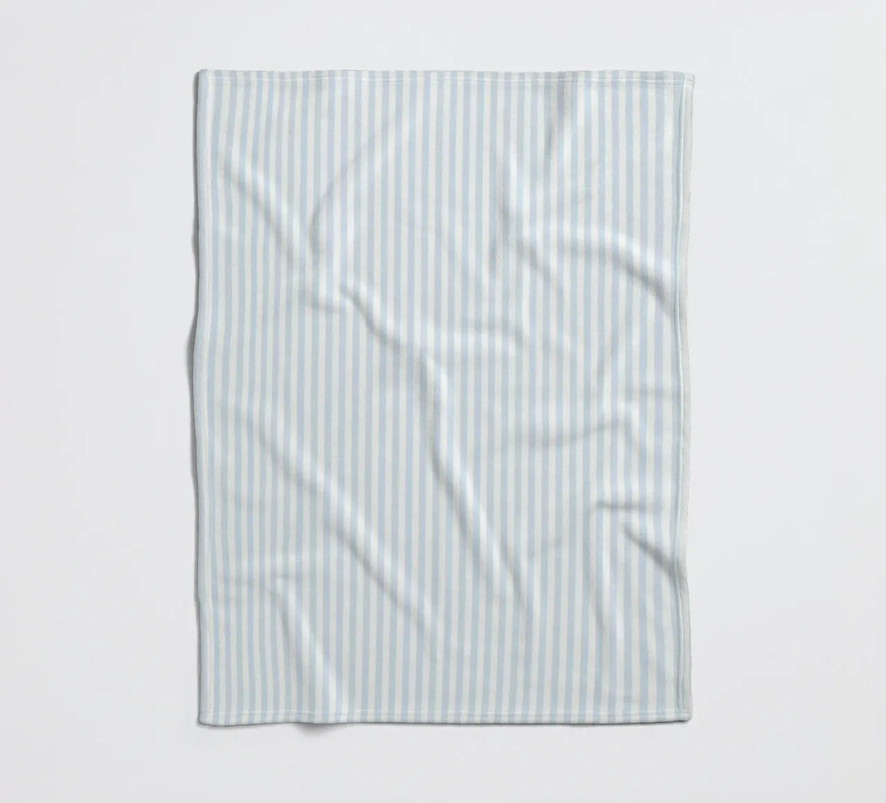 Vertical Light Blue Stripes no. 2 Fleecedecke von apoloprints