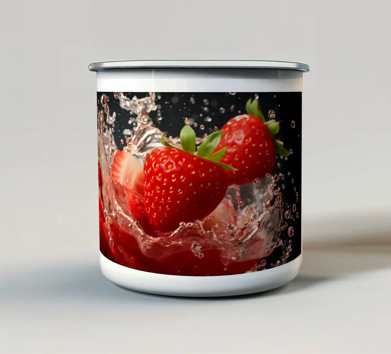 Schizzo di Erbeer tazza in smalto da M-Ulrich-Digital Art