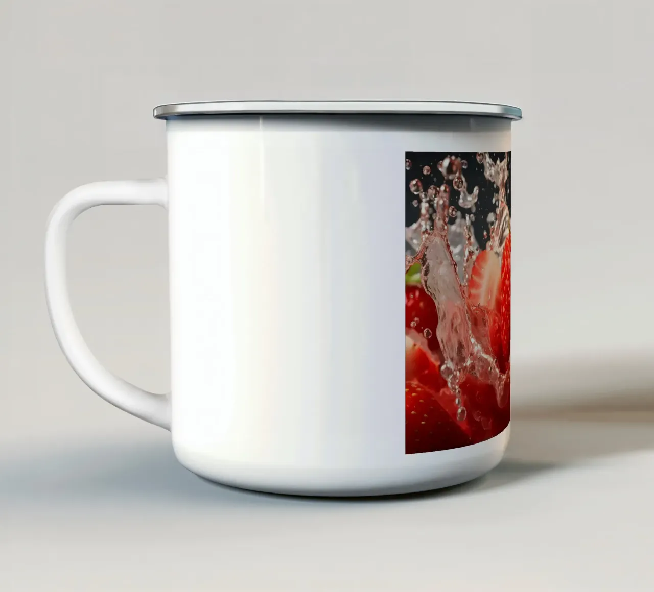 Schizzo di Erbeer tazza in smalto da M-Ulrich-Digital Art
