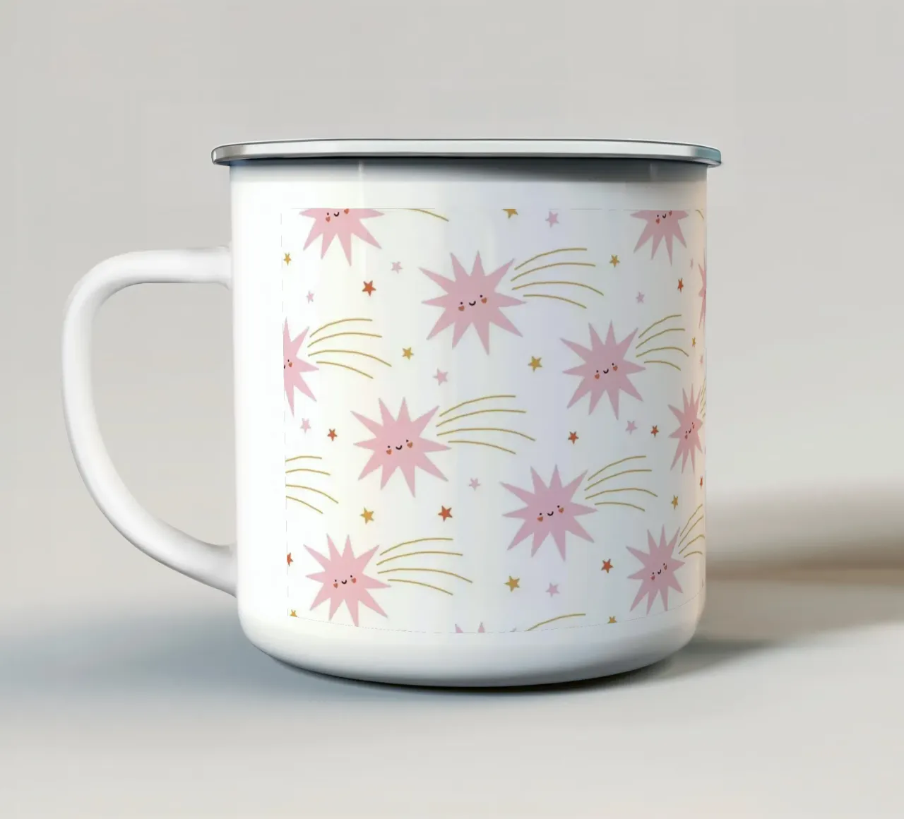 Pattern Love No 12 tazza in smalto da treechild