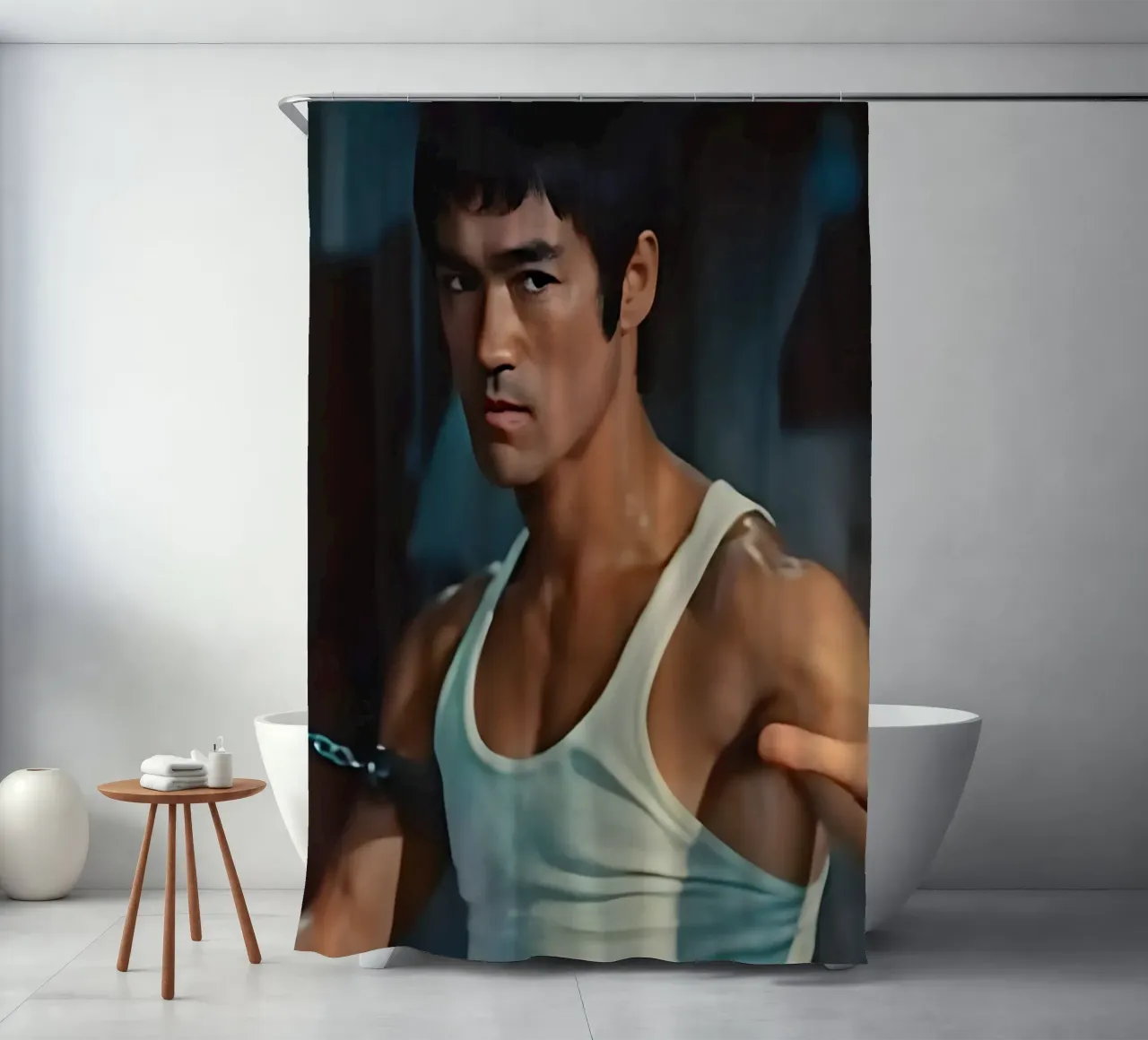 Bruce Lee tenda da doccia da Low poly art