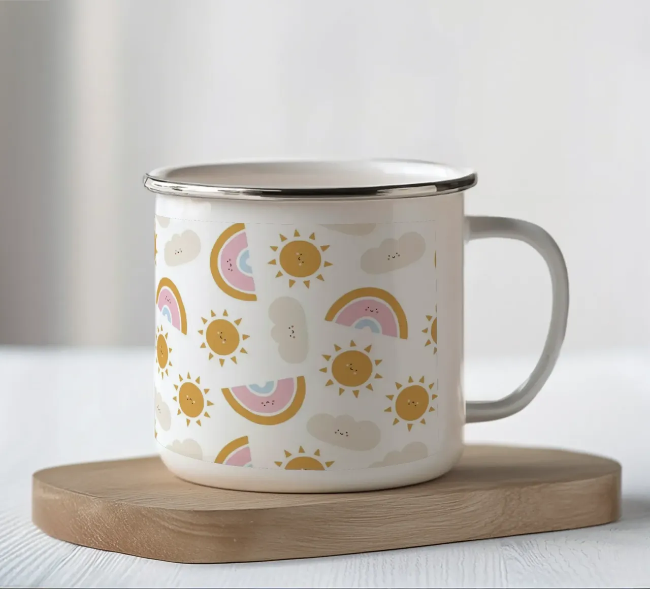 Pattern Love No 14 tazza in smalto da treechild