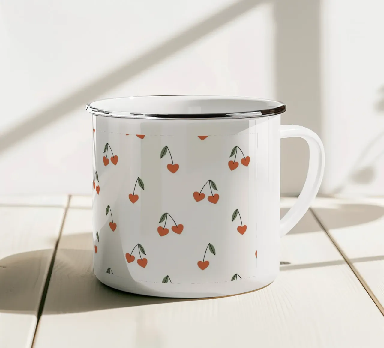 Pattern Love No 15 tazza in smalto da treechild