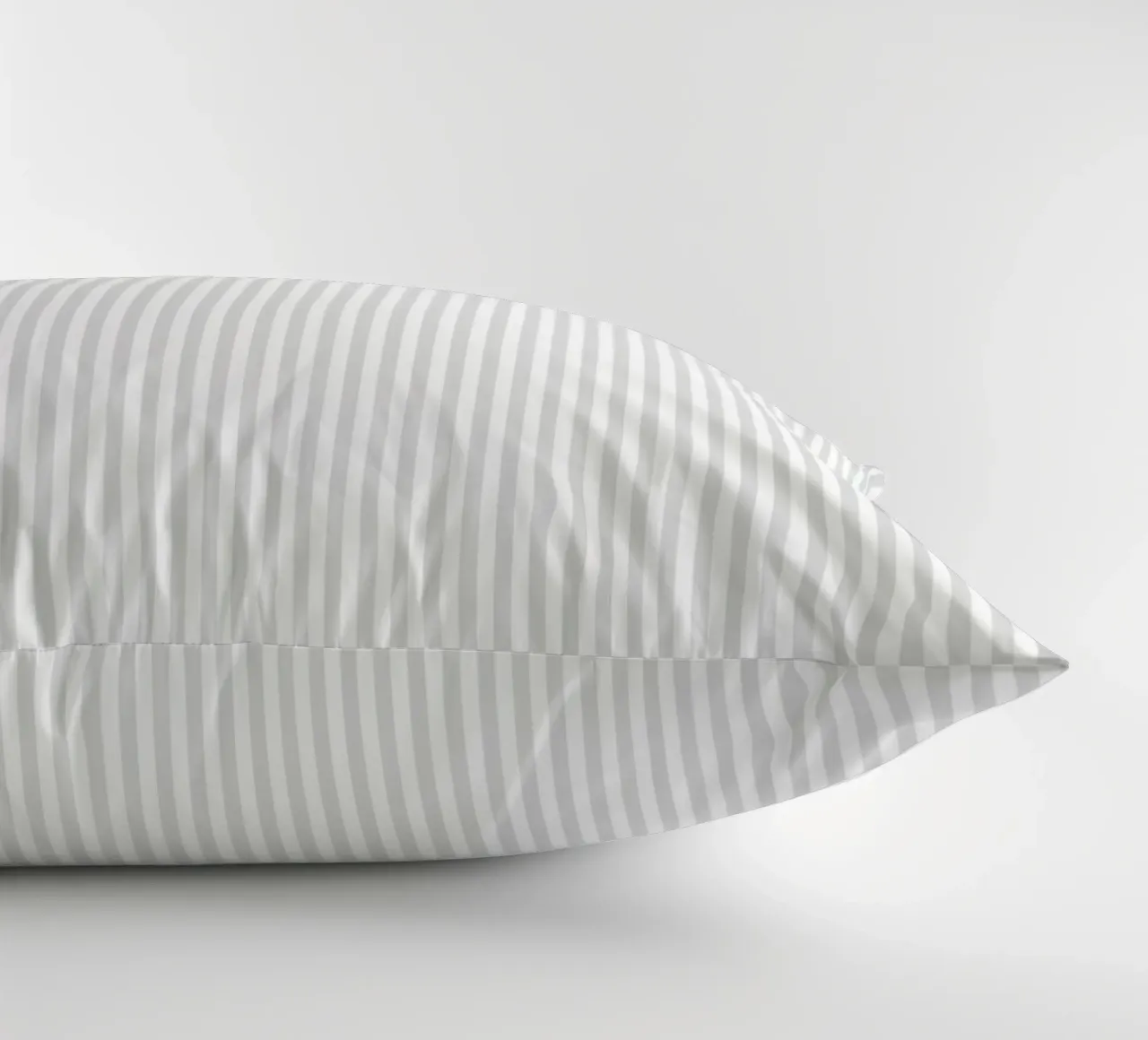 Vertical Light Gray Stripes cuscino da apoloprints